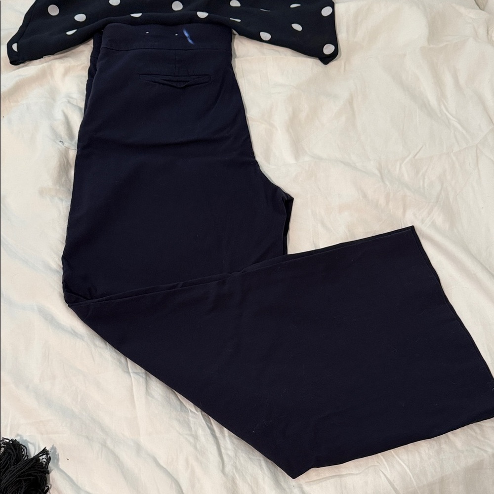 Chico's Navy-blue Wide Leg Pants